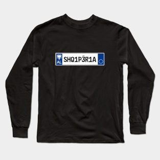 Albania car license plate Long Sleeve T-Shirt